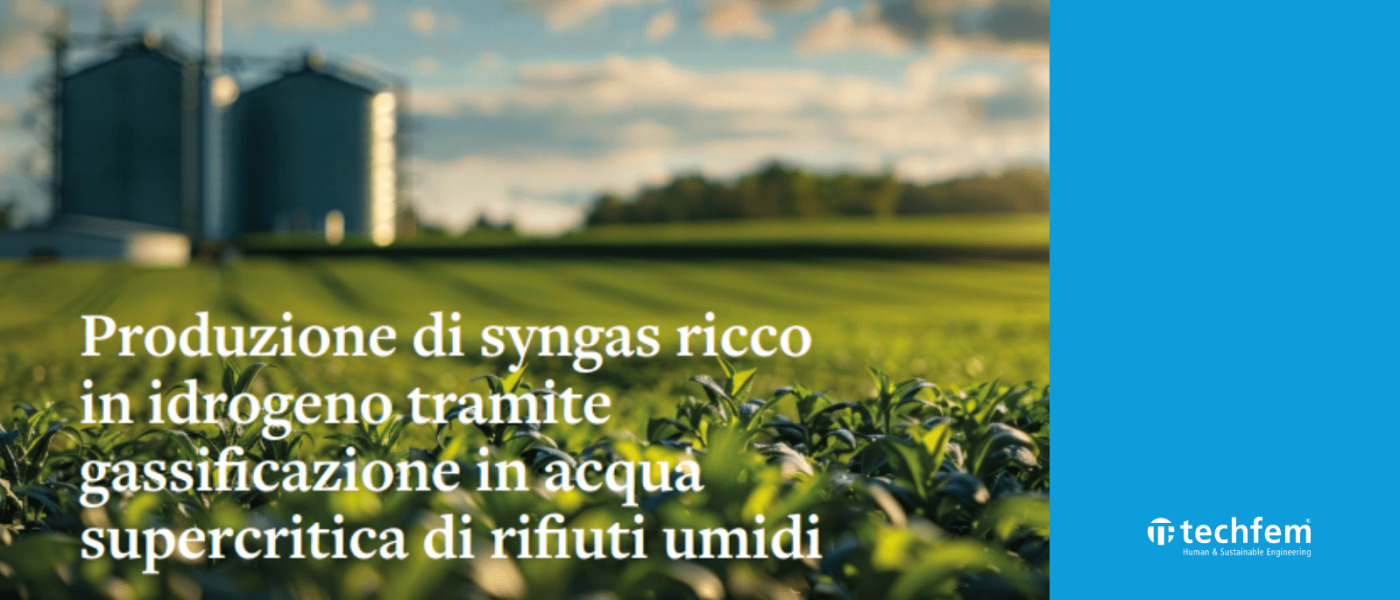 Produzione di syngas ricco in idrogeno tramite gassificazione in acqua supercritica di rifiuti umidi