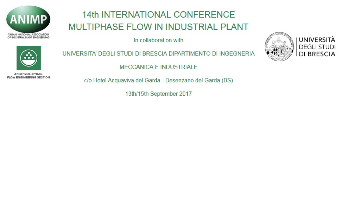 14esima Conferenza Internazionale sui Flussi Multifase negli Impianti Industriali