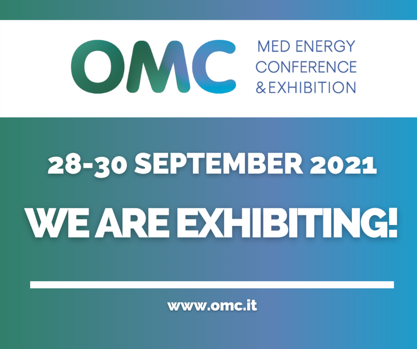 We are exhibiting at OMC 2021, Hall 7, booth 7103!