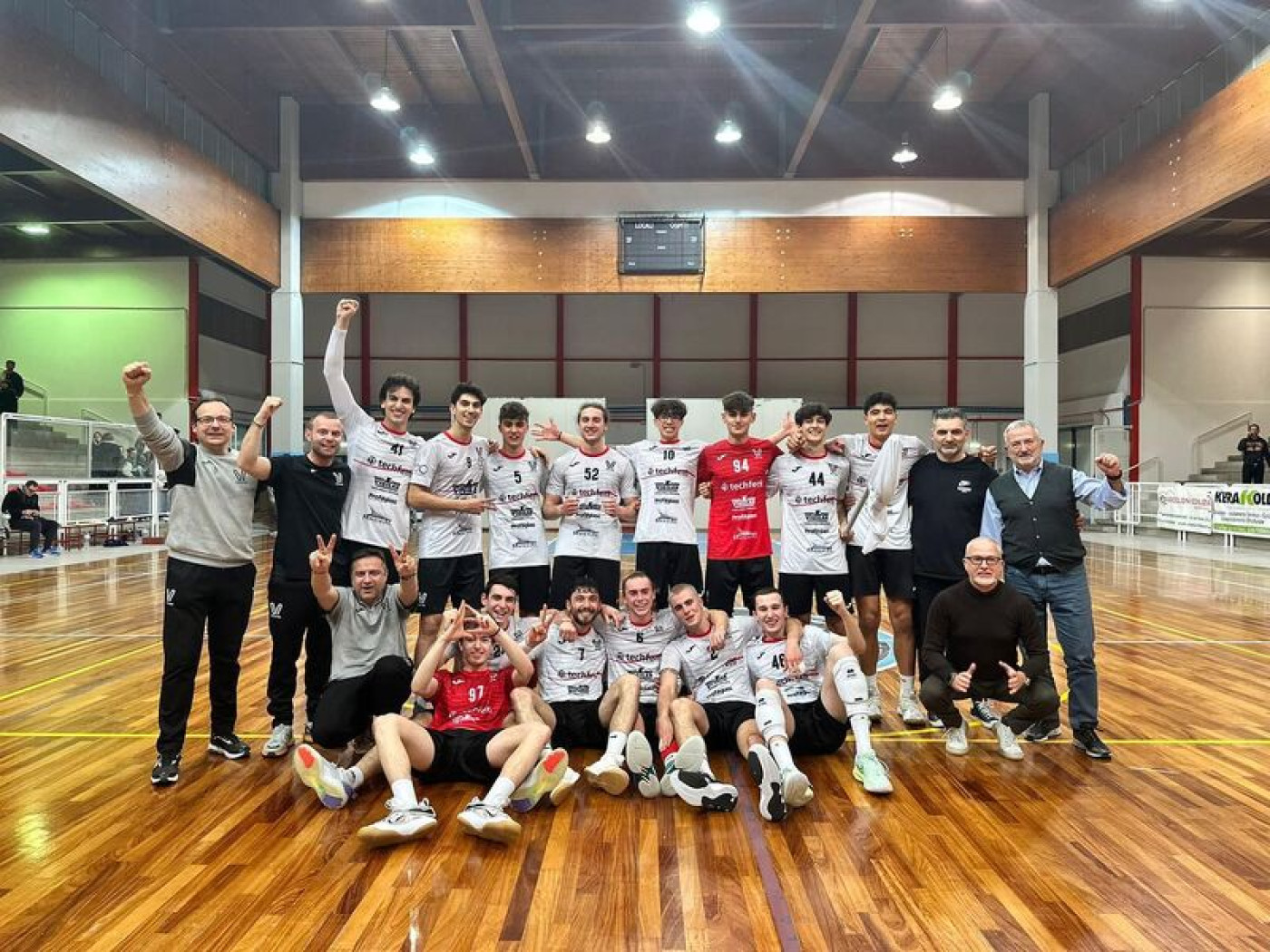 Virtus Fano sponsored by Techfem wins the championship and flies to B Series! 🏐