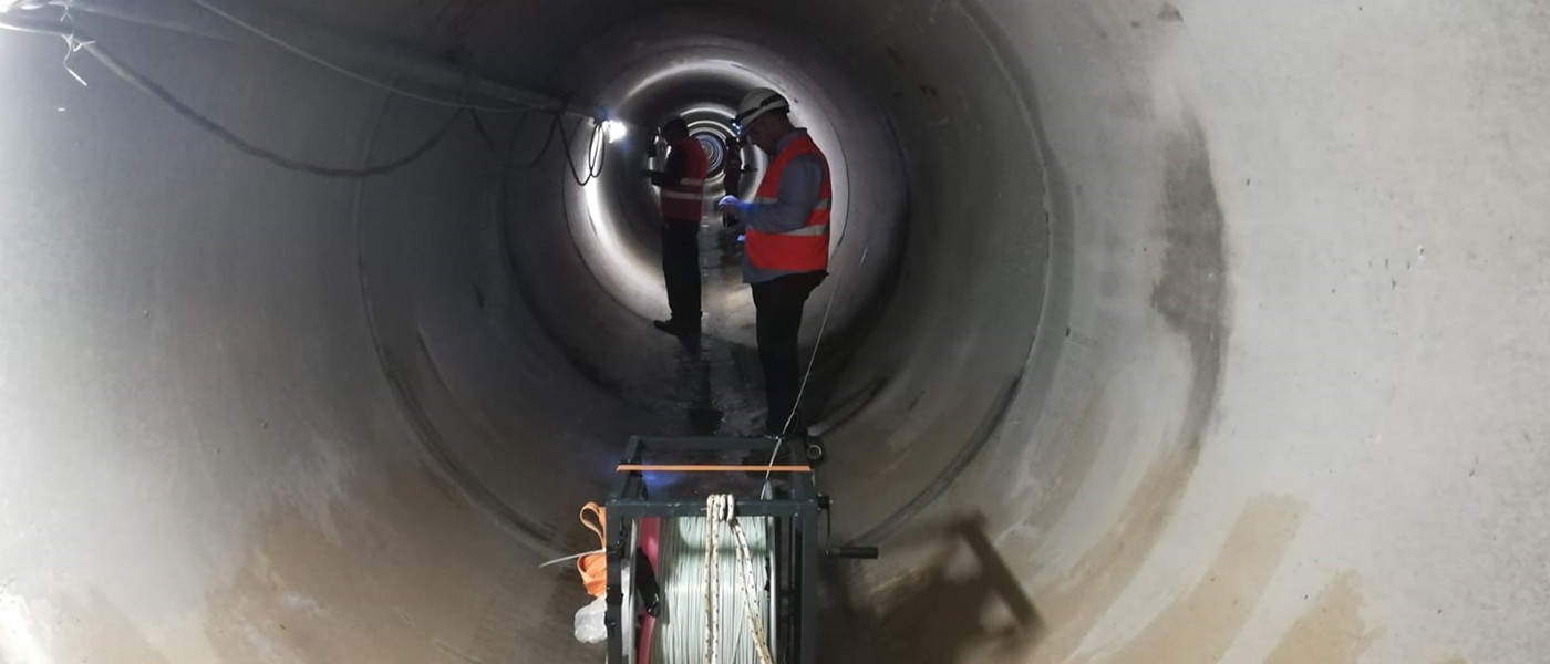 Monitoring system of the landfall microtunnel by Bragg Technology